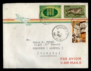 Dr Who 1963 Guinea Conakry Airmail To Canada E53981