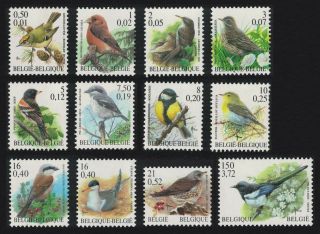 Belgium Birds 12v Mnh Sg 3537 - 3548