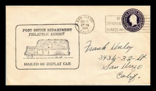 Us Cover Post Office Department Philatelic Exhibit Mailed On Display Car Event