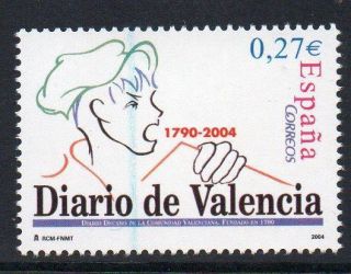 Spain 2004 Mnh Sg4047 214th Anniversary Of The Newspaper Diaro De Valencia