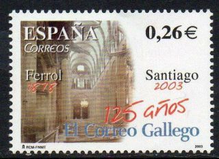 Spain 2003 Mnh Sg3983 Newspapers - 125th Anniversary Of El Correo Gallego