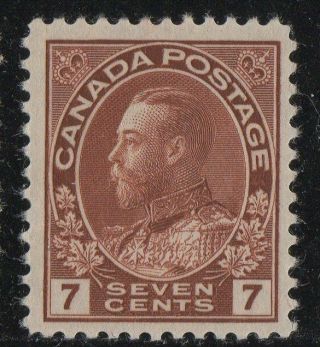 Moton114 114 George V 7c Canada Never Hinged Well Centered Xf