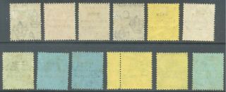 TOGO Anglo - French Occupation 1916/19 KG5 Gold Coast O ' print Set to 10/ - (12) MLH 2