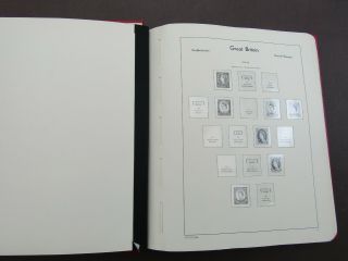 GREAT BRITAIN - LUXURY SPRINGBACK HINGELESS LIGHTHOUSE ALBUM - ALL PAGES 1953/70 2