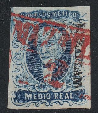 Mexico Mazatlan Number 1 Pair Vf Plus With Red Cancel