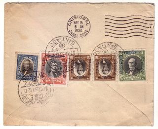 Chile - 1930 Pan American Airways Airmail Cover To U.  S.  A.  $ 3,  85 Postage