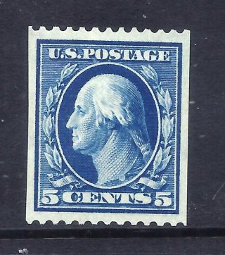 Us Stamps - 351 - Mnh - 5 Cent Washington Perf 12 Coil Issue - Vf - Cv $325