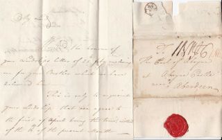 1765 London Bishopmark Letter Andrew Drummond Banker Earl Of Aboyne Aberdeens