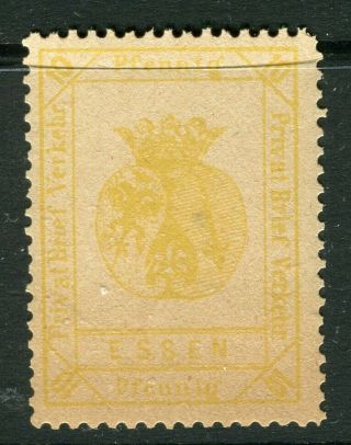 Germany Essen 1860s - 70s Fine Local Private Post Issue 10pf.  Value