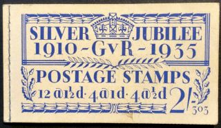 Gb 1935 Sgbb16 Complete Silver Jubilee Booklet 303