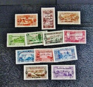 Nystamps French Lebanon Stamp B1 - B12 Og H $55