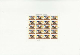 Us Stamps/postage/sheets Sc 2968 Texas Statehood Mnh F - Vf Og Fv$6.  40