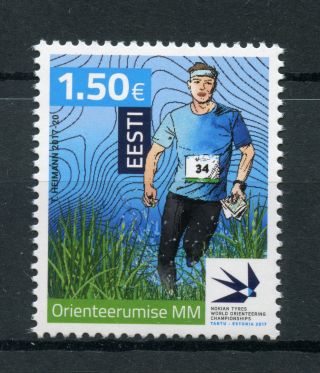 Estonia 2017 Mnh Woc World Orienteering Championships 1v Set Sports Stamps