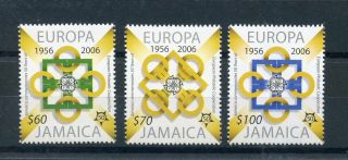 Jamaica 2006 Mnh Europa Cept 50th Anniv 3v Set European Philatelic Cooperation