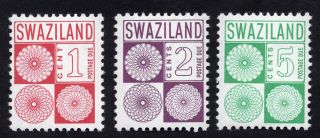 Swaziland 1978 Complete Set Of Stamps Mi 16 - 18 Porto Mnh