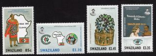 Swaziland 2004 Complete Set Of Stamps Mi 731 - 734 Mnh
