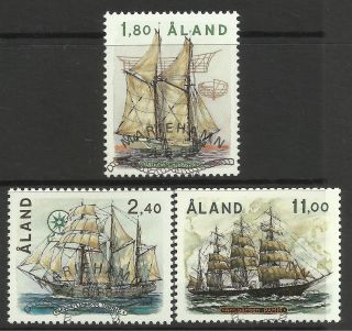 Aland.  1988.  Sailing Ships Set.  Sg: 32/34.  Fine Cto.