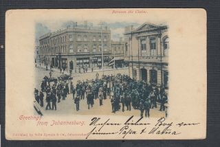 Transvaal 1899 Greetings From Johannesburg Postal Stationery Card To Germany