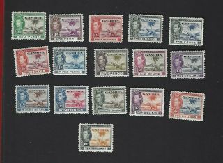 Gambia Sc 132 - 43 (1938 - 46) Complete Mlh