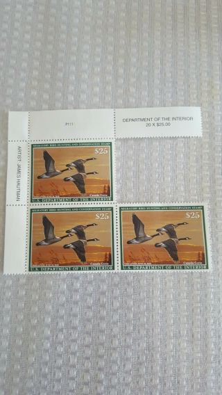 Federal Duck Stamps " Canada Geese " (set Of 3)