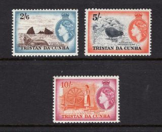 Tristan Da Cunha 1954 - 58 Qeii High Values - Og Mnh - Sc 25 - 27 Cats $87.  50