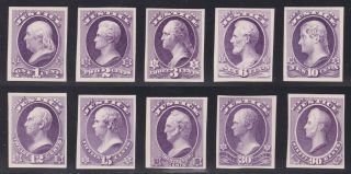 Us O25p4 - O34p4 Justice Department Official Card Proofs Vf - Xf H Scv $100 (- 025)