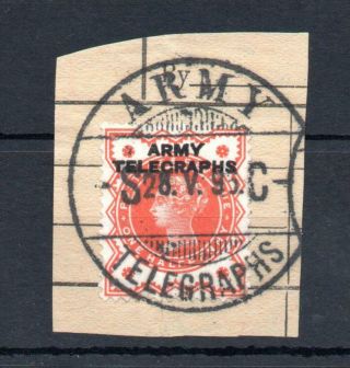 1/2d Army Telegraphs On Piece