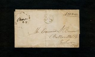 1850s " Randolph Macon College Va " & " Paid 3 " 1pg Peyton Brown Student Letter