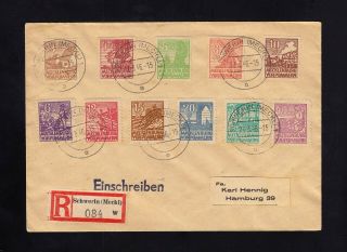Germany: Mecklenburg 1946 Allied Occupation Issues On Registered Cover 3