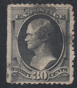 Tdstamps: Us Stamps Scott 190 30c Hamilton Cv$140.  00