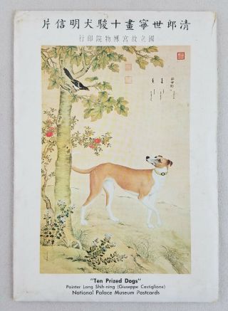 Ten Prized Dogs 1971 - 72 Maxi Postcards National Palace Museum Lang Shih - Ning