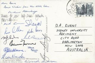 S746 Lhasa Tibet 1985 Postcard Australia; Everest Front,  Nz Mountaineers Alpine