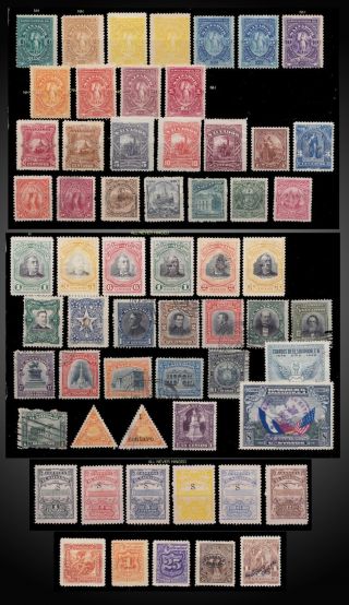 1890 1890 1892 1894 To 1949 Salvador Lot Mnh,  H,  No Gum 3 Complete Issues