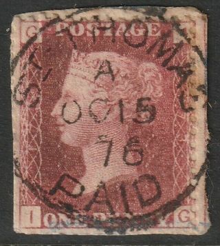 Gb Abroad In Danish West Indies C51 1d Deep Rose - Red Plate173 Small Piece
