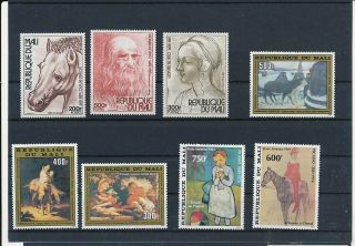 D278576 Mali Paintings Selection Of Mnh Stamps