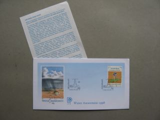 Namibia,  Cover Fdc 1998,  Water Awareness