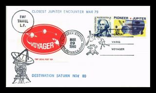 Dr Jim Stamps Us Voyager Fmf Local Post Space Parforex Event Cover 1980