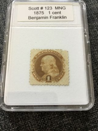 Scott 112 & 123 Ben Franklin 1 Cent Stamps,  Set Of 4 5