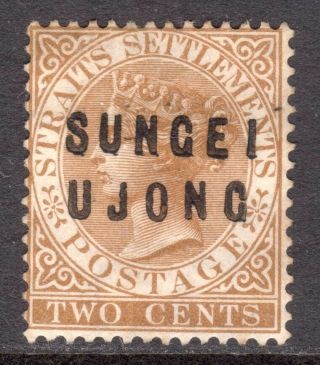 Malaya Sungei Ujong 1881 Type 12,  14 Overprints On 2c Un. ,  Sg 11 Cat £250