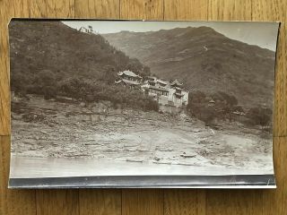 China Old Photo Chinese Temple On The Mountain Foochow