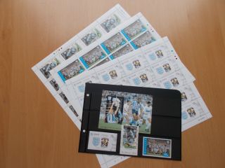 Coventry City 1987 Fa Cup Winners - 3 Sheets Of Stamps & Some Singles.  Mnh.