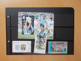 Coventry City 1987 FA Cup Winners - 3 sheets of stamps & some singles.  MNH. 2