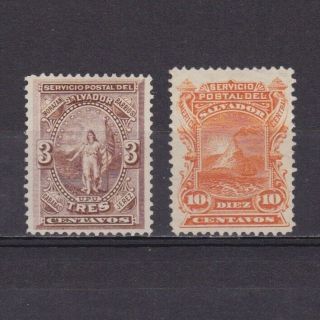 El Salvador 1887,  Sc 18 - 19,  Cv $32,  No Gum