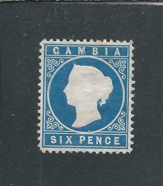 Gambia 1880 - 81 6d Blue Mm Sg 18a Cat £225