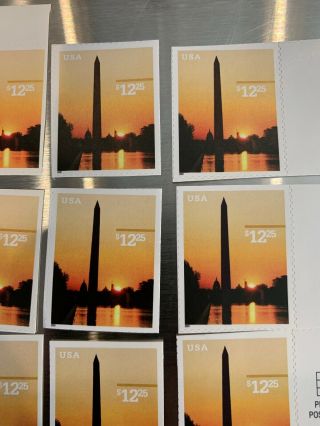 (12) SCOTT 3473 $12.  25 Washington Monument Postage Stamp MNH 3