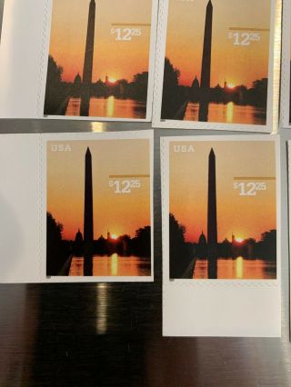 (12) SCOTT 3473 $12.  25 Washington Monument Postage Stamp MNH 4