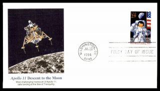 Mayfairstamps Us Fdc 1994 Apollo 11 Descent To Moon First Day Cover Wwb06459