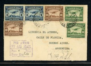 Ecuador Postal History: Lot 1 1930 Reg Air 3.  20s Guayaquil - Buenos Aires $$$