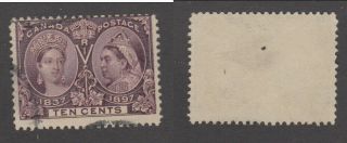 Canada 10 Cent Queen Victoria Diamond Jubilee Stamp 57 (lot 15444)