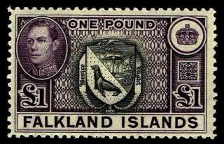 1938 - 46 Falkland Islands 96 Arms Of The Colony - Ogxlh - Vf - Cv$75.  00 (e 3463)